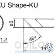 T10-KU — паяльная сменная композитная головка для станций 938 фото 1