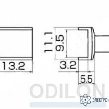 T12-1005 — паяльная сменная композитная головка для станций FX-950/ FX-951/FX-952/FM-203 фото 1