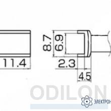 T12-1006 — паяльная сменная композитная головка для станций FX-950/ FX-951/FX-952/FM-203 фото 1