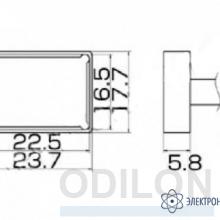 T12-1206 — паяльная сменная композитная головка для станций FX-950/ FX-951/FX-952/FM-203 фото 1