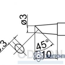 T12-BC3 — паяльная сменная композитная головка для станций FX-950/ FX-951/FX-952/FM-203 фото 1