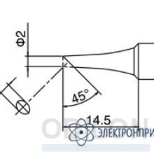 T18-C2 — паяльная сменная головка для паяльника HAKKO FX-8801ESD фото 1