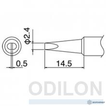 T18-D24 — паяльная сменная головка для паяльника HAKKO FX-8801ESD фото 1