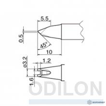 T20-1611 — наконечник для станций FX-838 фото 1