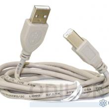 Кабель USB тип А-B — для подключения приборов к ПК через интерфейс USB фото 1